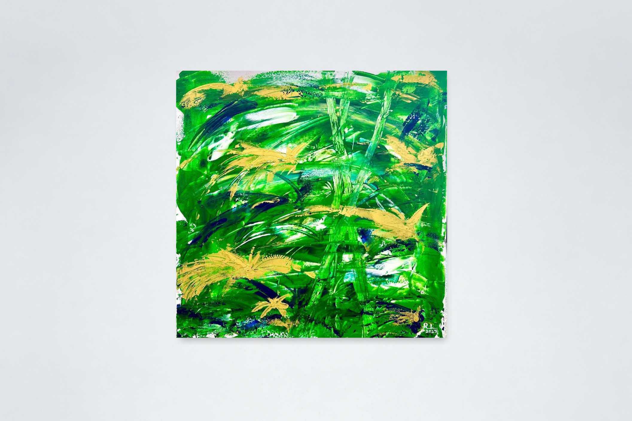 Abstract Symphony of Bamboo Forest