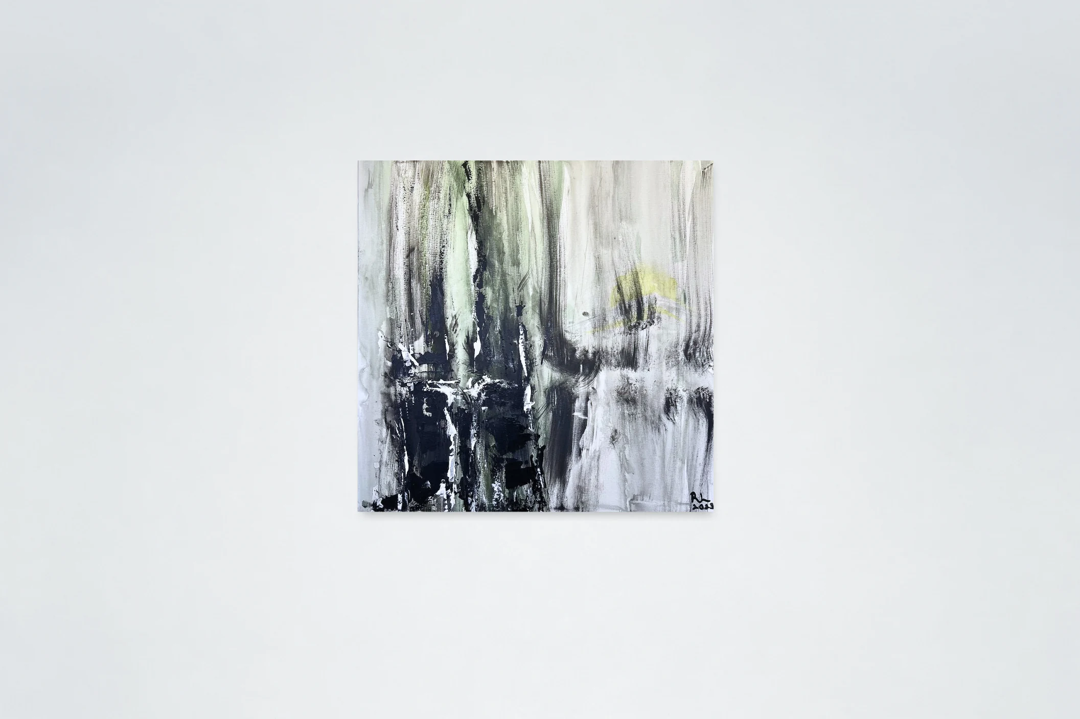 Clearing Horizons, 2023, acrylic and pastel on canvas