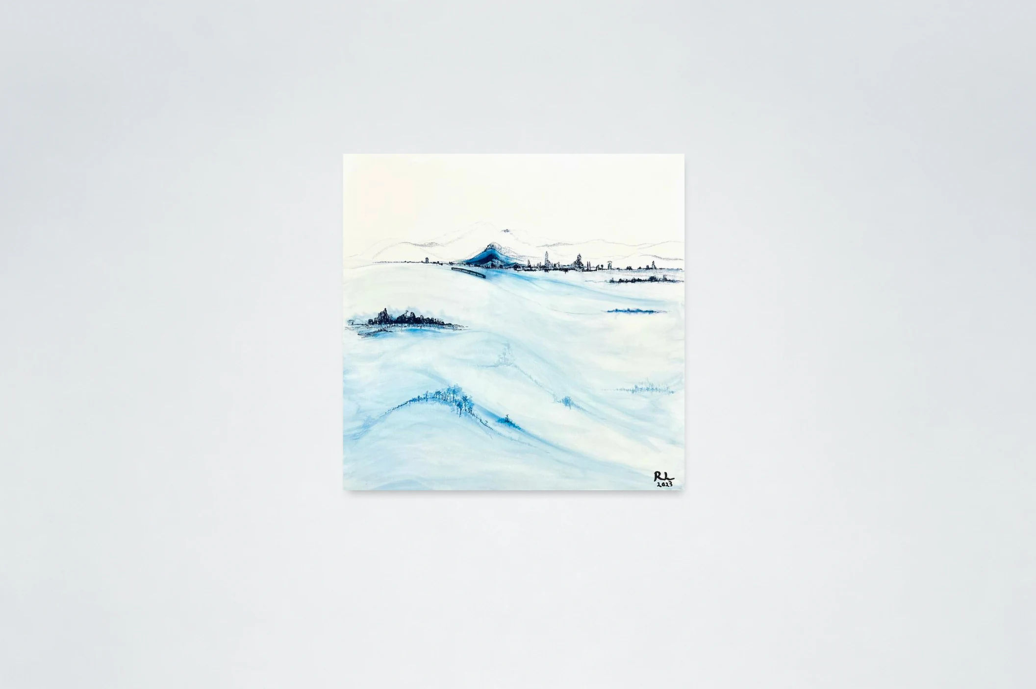 Realiti yang Kabur, 2023, acrylic and pastel on canvas