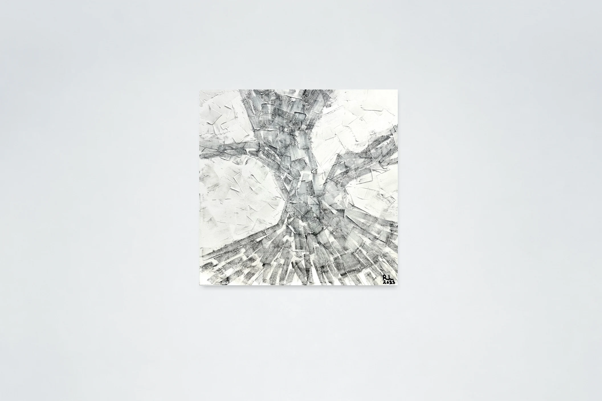 Unified Fragments, 2023, acrylic and pastel on canvas